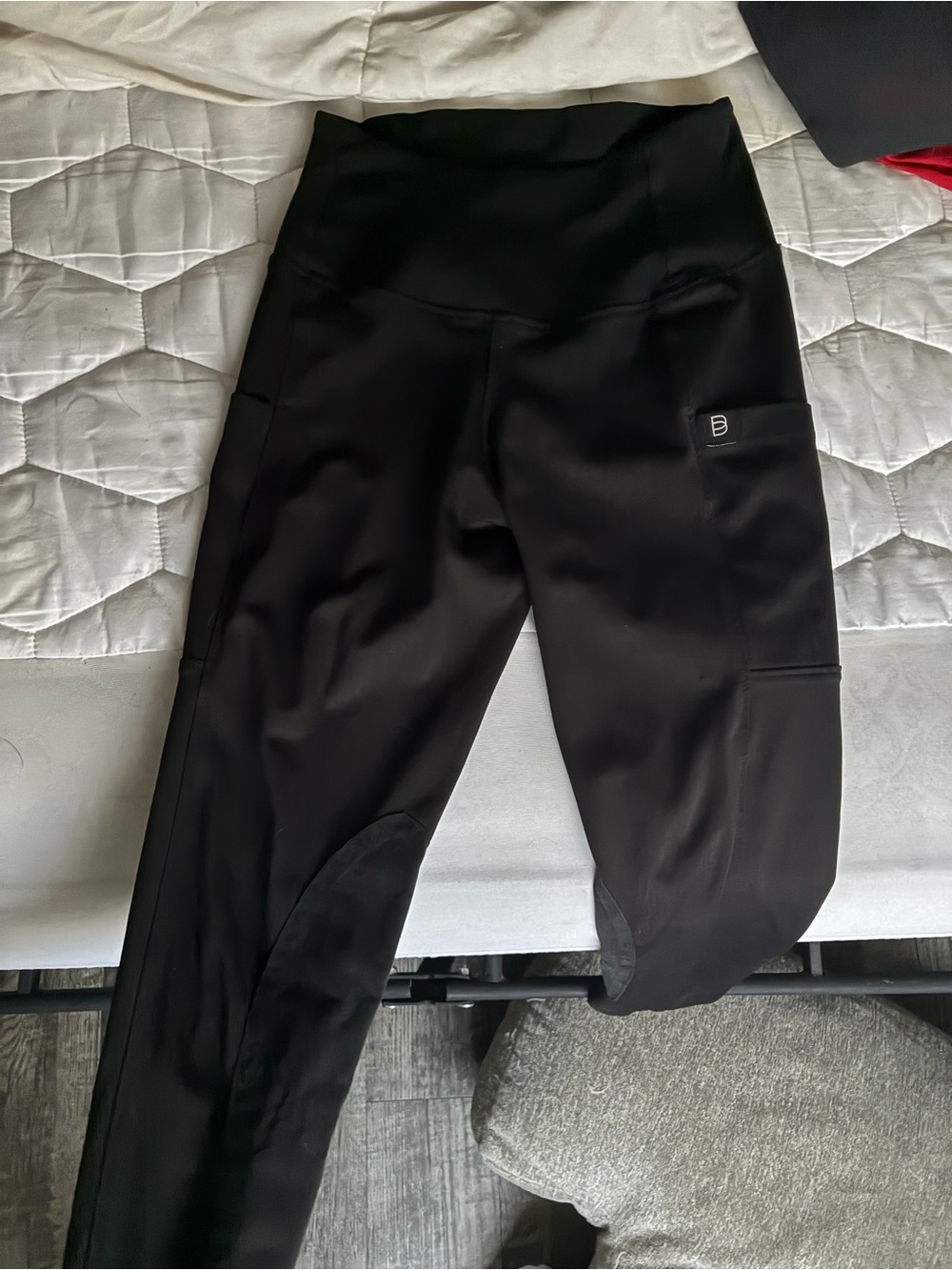 Botori riding leggings small High-Waist Black Active Cargo Leggings